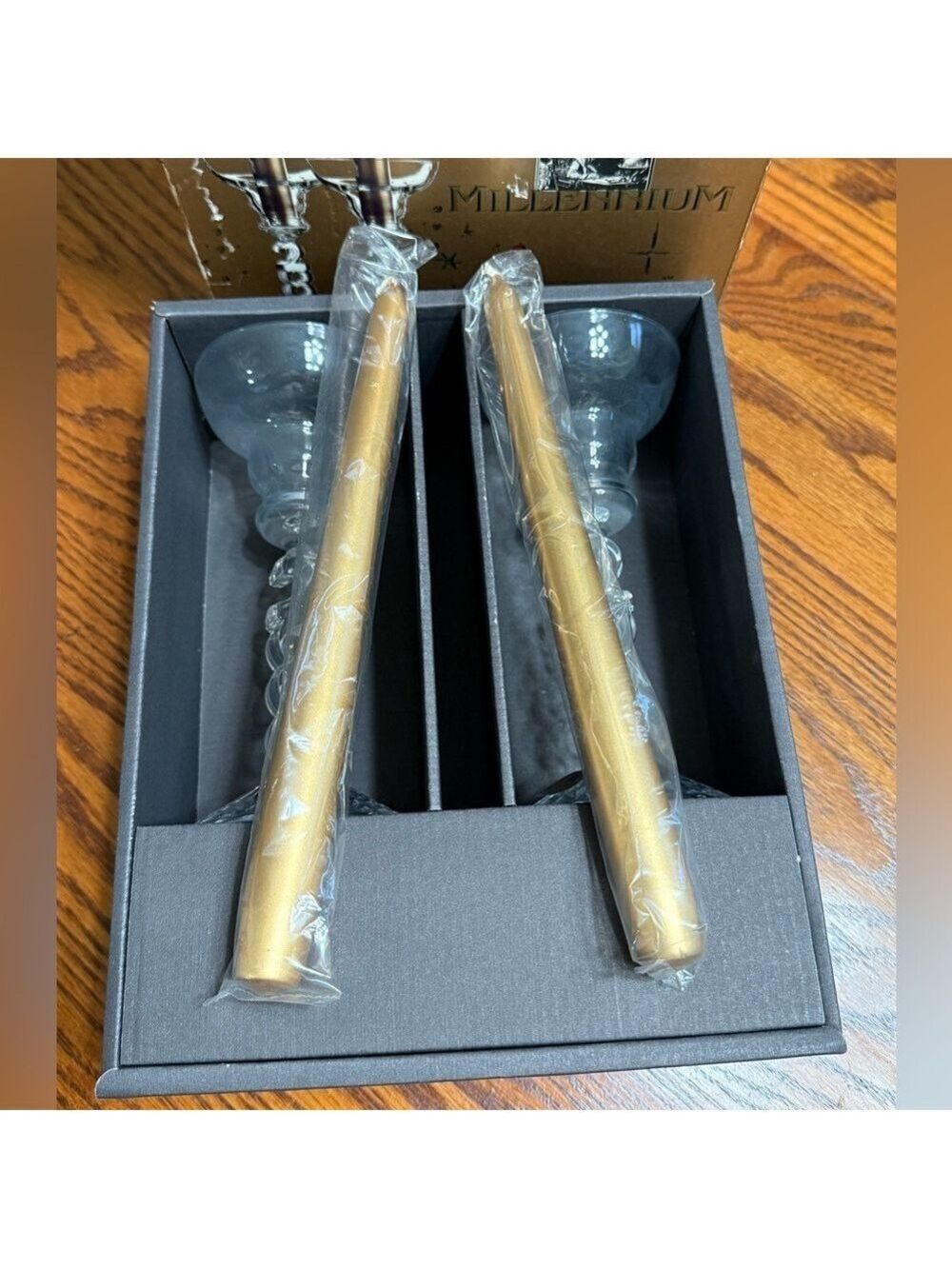 Millennium Candle Holders Y2K 2000 New In Box - Picture 3 of 8